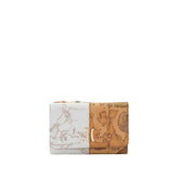 ALVIERO MARTINI - Portafoglio medio bifolder Geo Classic e Geo Bianco, Beige e Bianco